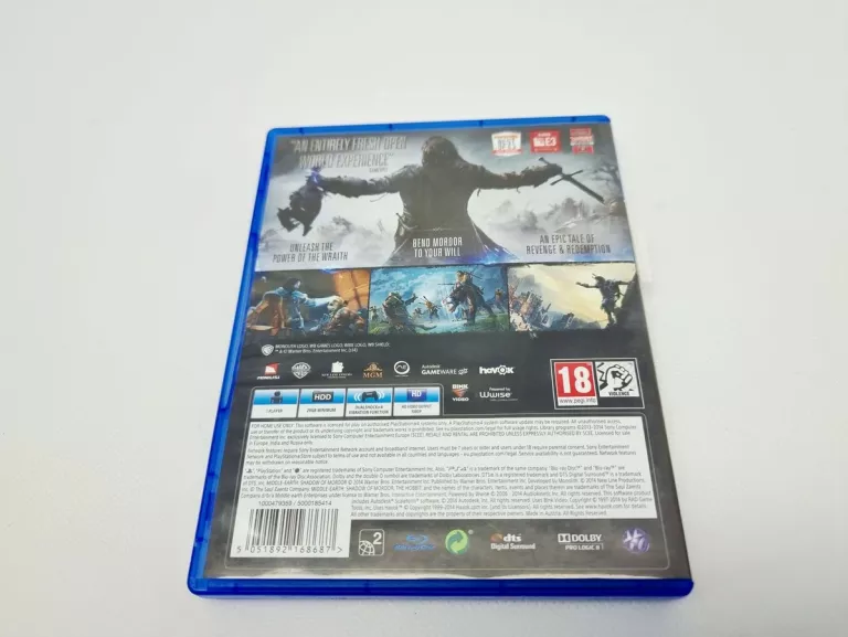 MIDDLE-EARTH SHADOW OF MORDOR PS4
