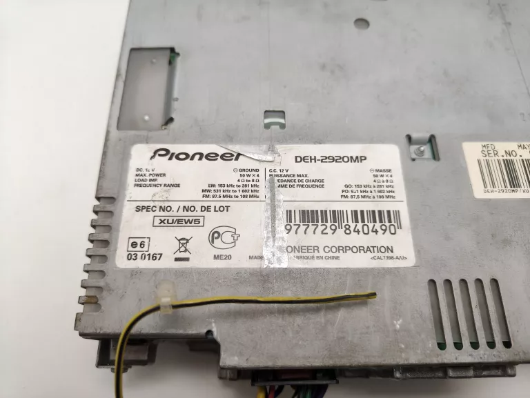 RADIO SAMOCHODOWE PIONEER DEH-2920MP