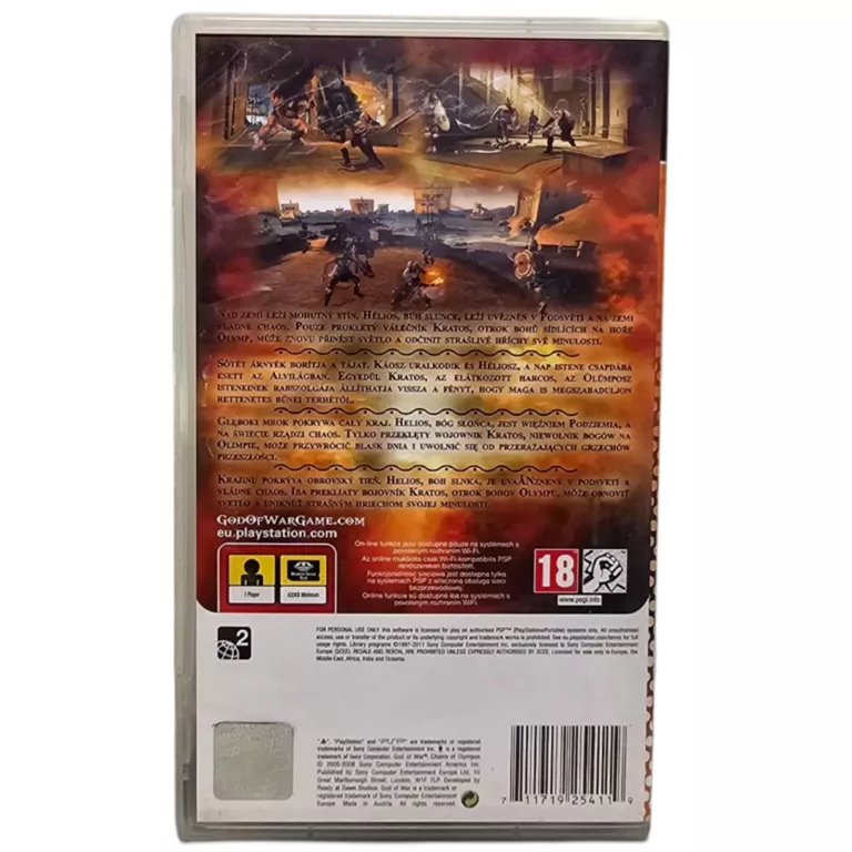 GRA GOD OF WAR CHAINS OF OLYMPUS NA PSP