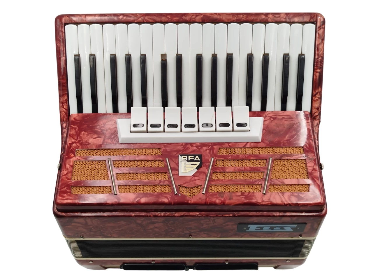 akordeon-flis-bfa-80-basowy-1973r-3-chorowy-vintage-prl-czerwony-kod-producenta-flis-bfa-80