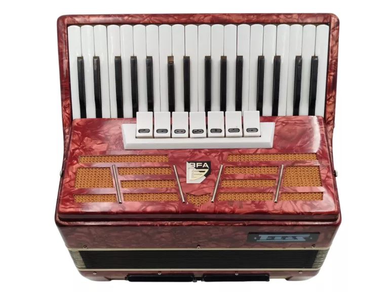 akordeon-flis-bfa-80-basowy-1973r-3-chorowy-vintage-prl-czerwony-kod-producenta-flis-bfa-80