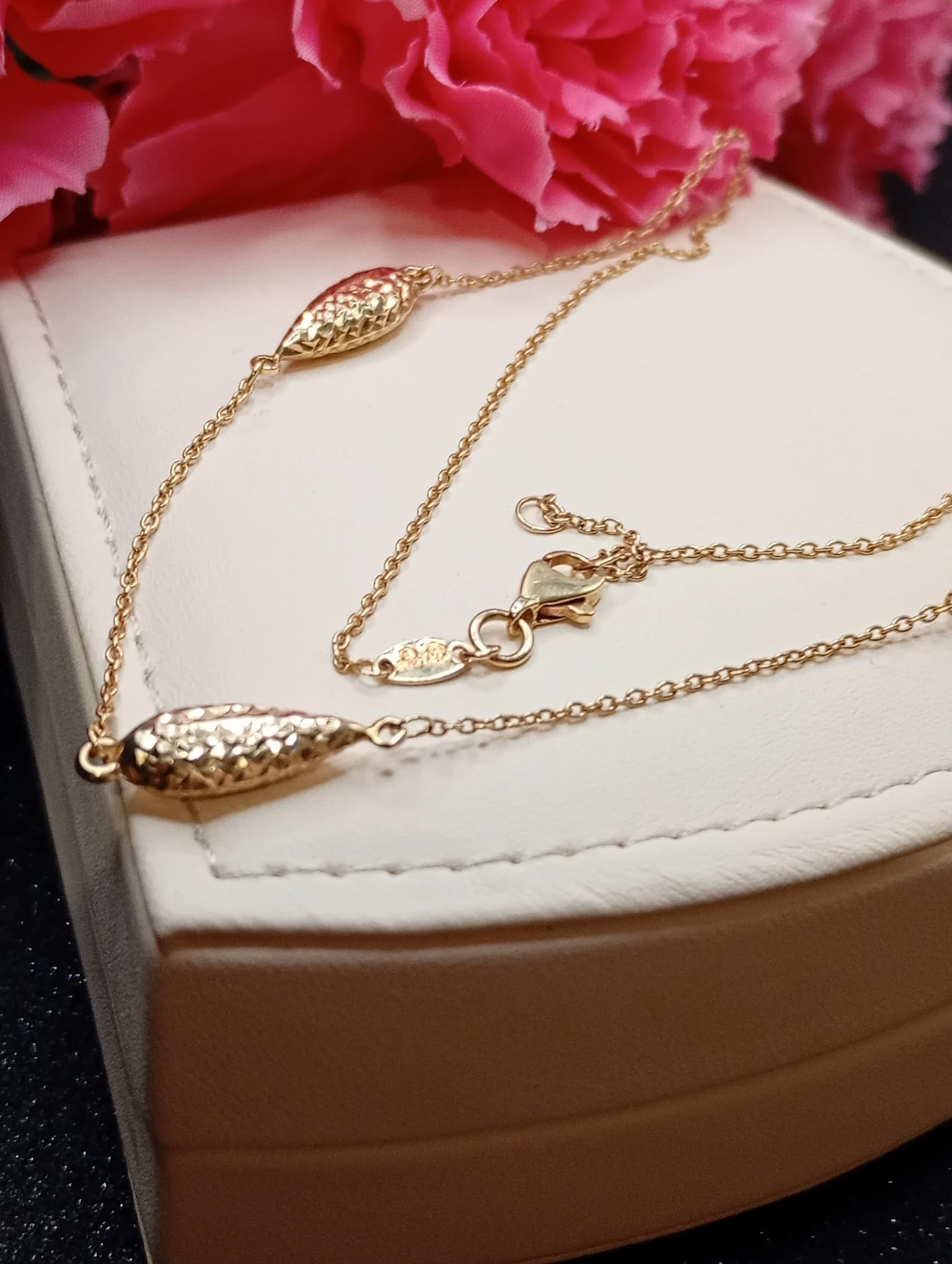 przepiekny-zloty-lancuszek-pr585-45-47cm-dlugosc-calkowita-47