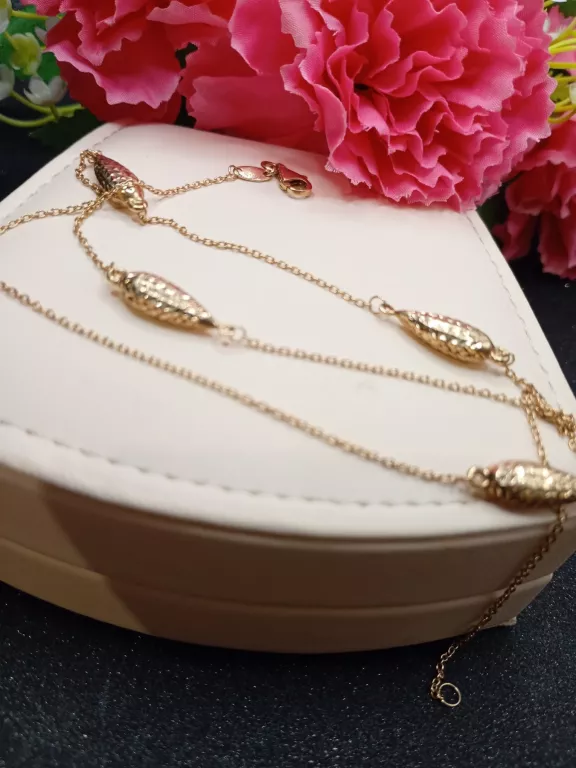 PRZEPIĘKNY ZŁOTY ŁAŃCUSZEK PR.585 45-47CM