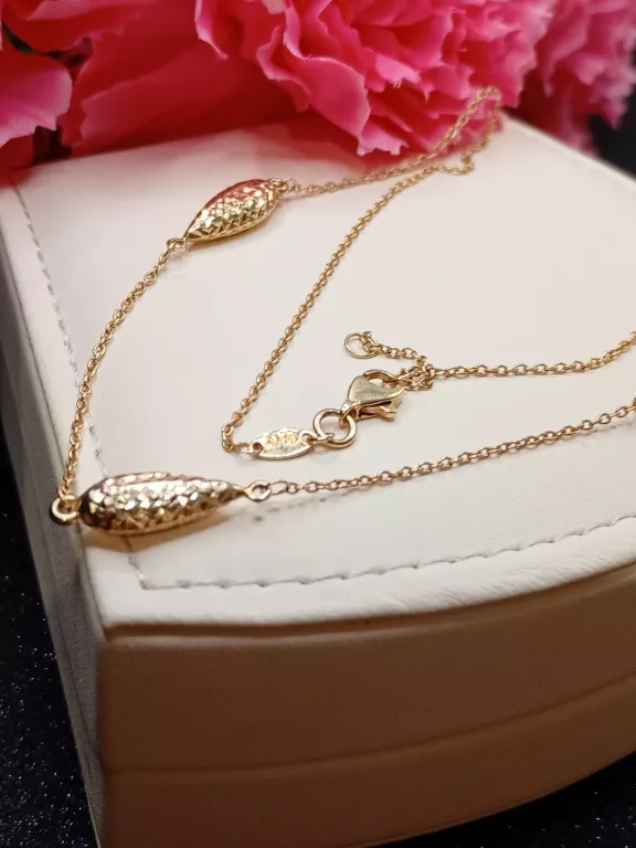 PRZEPIĘKNY ZŁOTY ŁAŃCUSZEK PR.585 45-47CM