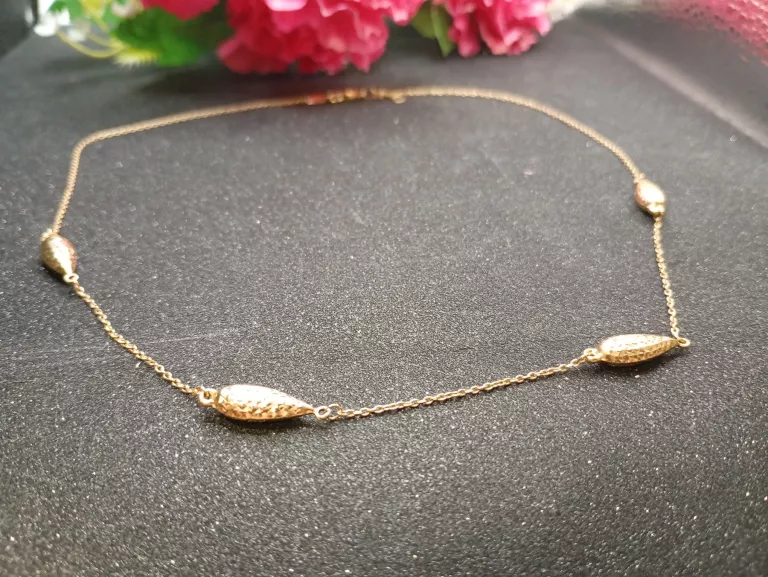 PRZEPIĘKNY ZŁOTY ŁAŃCUSZEK PR.585 45-47CM