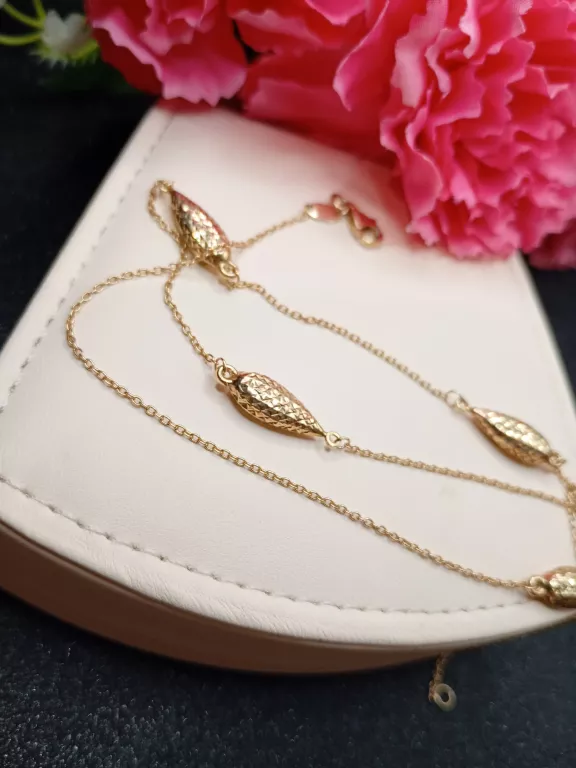 PRZEPIĘKNY ZŁOTY ŁAŃCUSZEK PR.585 45-47CM