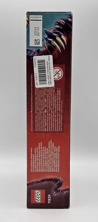 LEGO 71839 NINJAGO MECH BOJOWY SPINJITZU ARINA