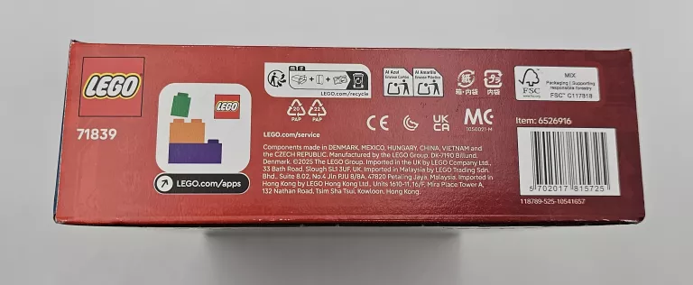 LEGO 71839 NINJAGO MECH BOJOWY SPINJITZU ARINA