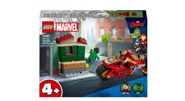 LEGO SUPER HEROES 76287 MARVEL 76287 IRON MAN Z WIOŚLARZEM I HULKIEM