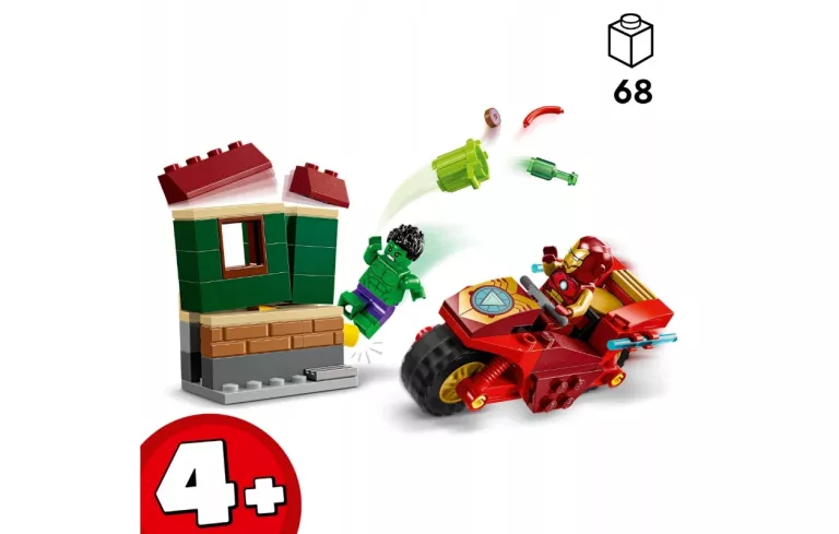 LEGO SUPER HEROES 76287 MARVEL 76287 IRON MAN Z WIOŚLARZEM I HULKIEM