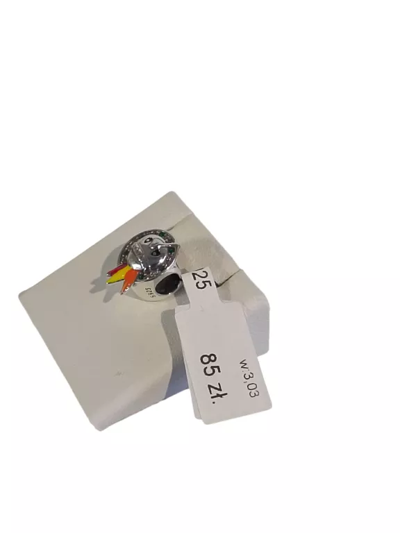 ŚLICZNY SREBRNY CHARMS 3,03 G 925