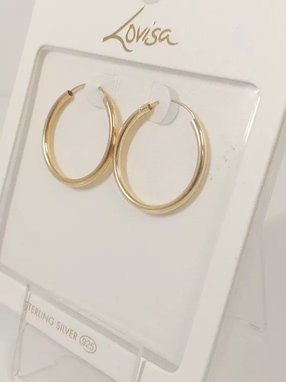 LOVISA - POZŁACANE KOLCZYKI KOŁA