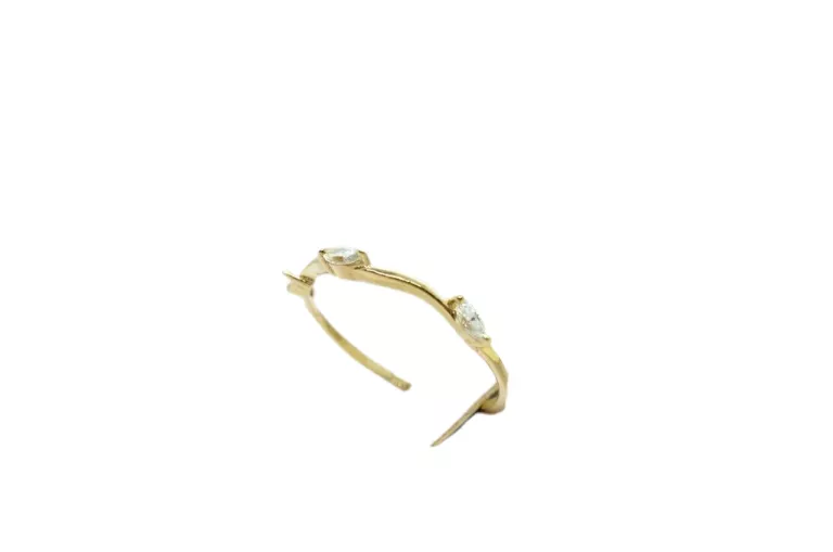 ZŁOTY  PIERŚCIONEK Z CYRKONIAMI  1,11G,