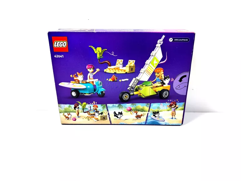 LEGO FRIENDS 42641 PRZYGODA Z SURFUJĄCYMI PSAMI I SKUTEREM