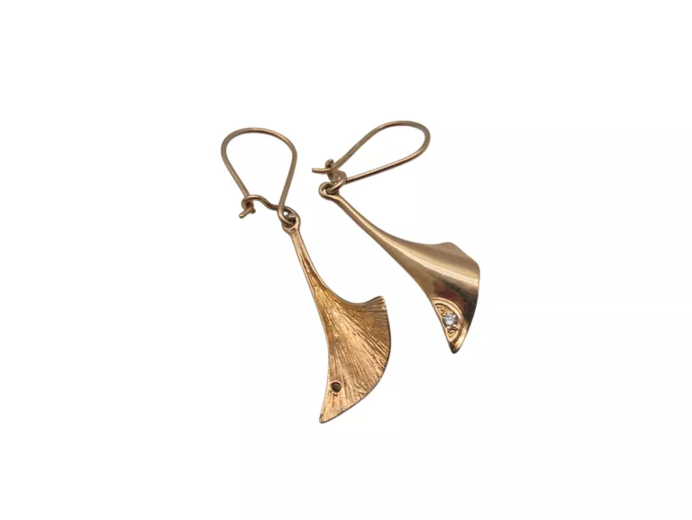 PIĘKNE ZŁOTE KOLCZYKI 585 2,38G