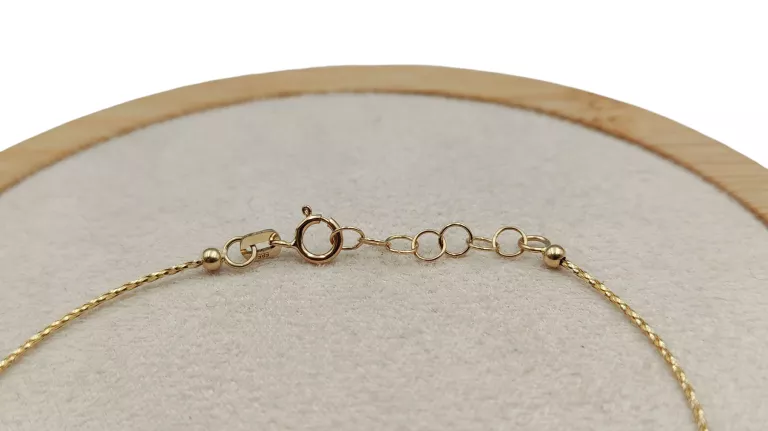 ŁADNA ZŁOTA BRANSOLETA B95 14K 585/0,81 G/D-19 CM