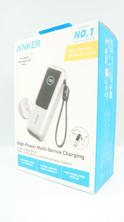 POWERBANK ANKER NIEOTWARTY 25000 MAH 165W