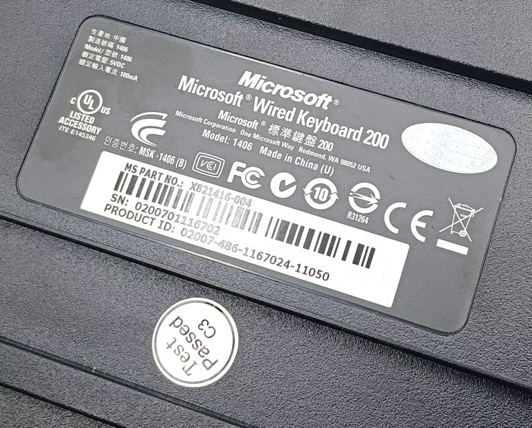 KLAWIATURA CZARNA MICROSOFT