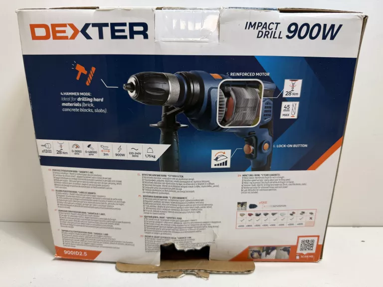 WIERTARKA DEXTER 900ID2.5 900 W