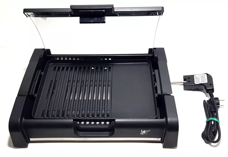 KONTAKTOWY GRILL ELEKTRYCZNY Z POKRYWĄ LAFE GRL003 1650W STAN BDB