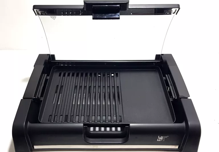 KONTAKTOWY GRILL ELEKTRYCZNY Z POKRYWĄ LAFE GRL003 1650W STAN BDB