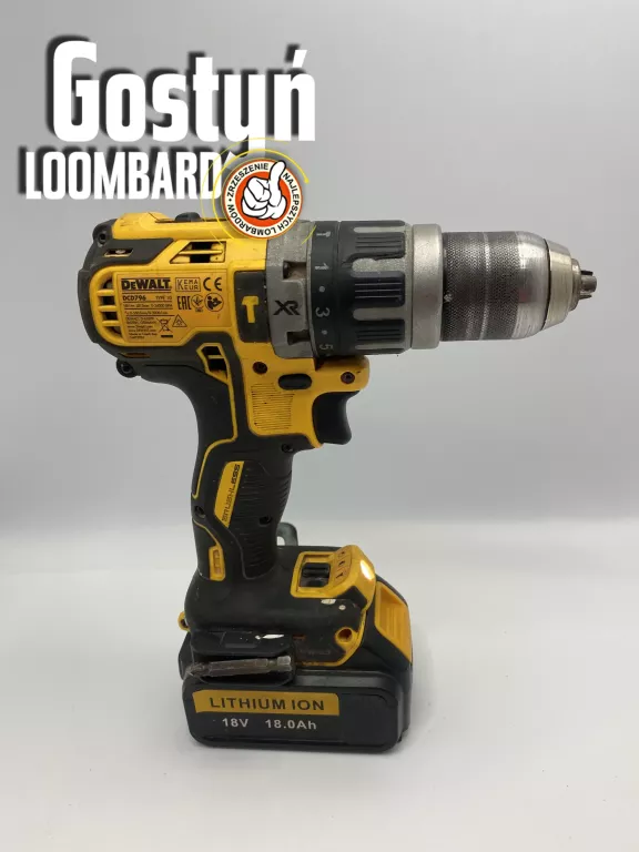 WKRĘTARKA DEWALT DCD796 BATERIA I ŁADOWARKA