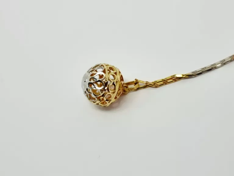 ZŁOTY ŁAŃCUSZEK Z ZAWIESZKA PRÓBY 585