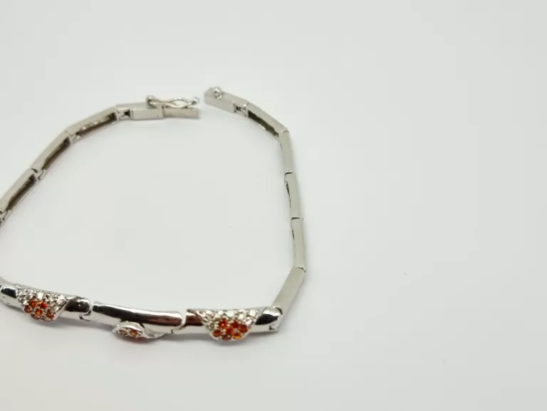 BIAŁE ZŁOTO BRANSOLETKA PRÓBY 585