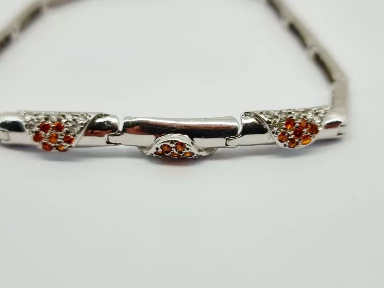 BIAŁE ZŁOTO BRANSOLETKA PRÓBY 585