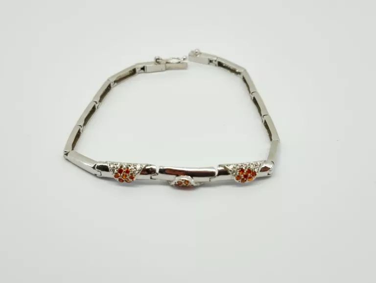 BIAŁE ZŁOTO BRANSOLETKA PRÓBY 585