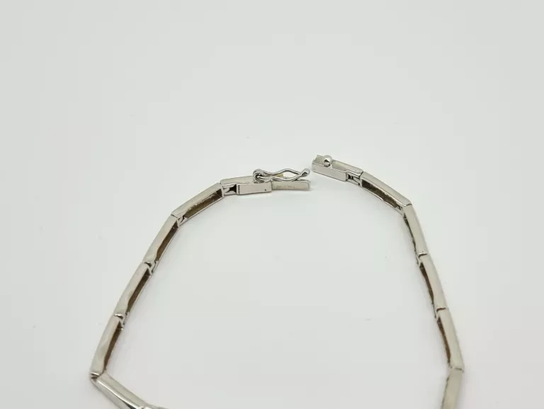 BIAŁE ZŁOTO BRANSOLETKA PRÓBY 585