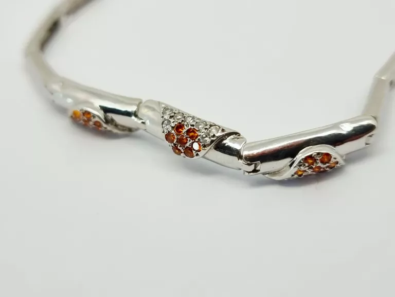 BIAŁE ZŁOTO BRANSOLETKA PRÓBY 585