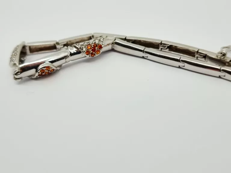 BIAŁE ZŁOTO BRANSOLETKA PRÓBY 585