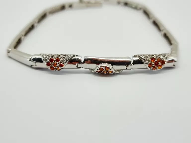 BIAŁE ZŁOTO BRANSOLETKA PRÓBY 585