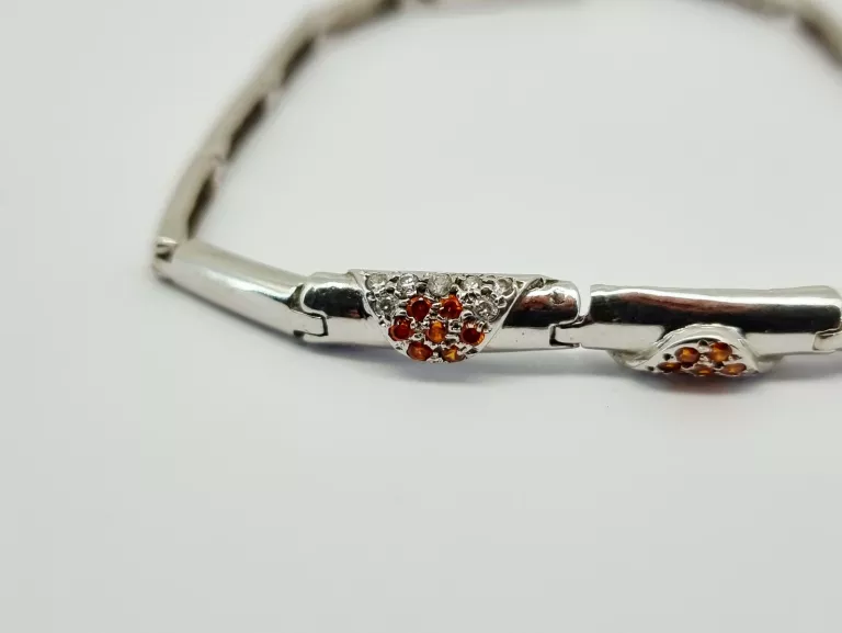 BIAŁE ZŁOTO BRANSOLETKA PRÓBY 585