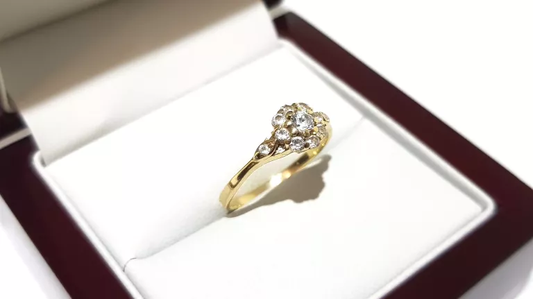 WYRÓB JUBILERSKI UŻYWANY ZŁOTY PIERŚCIONEK PR 1,67G PR 585 R12