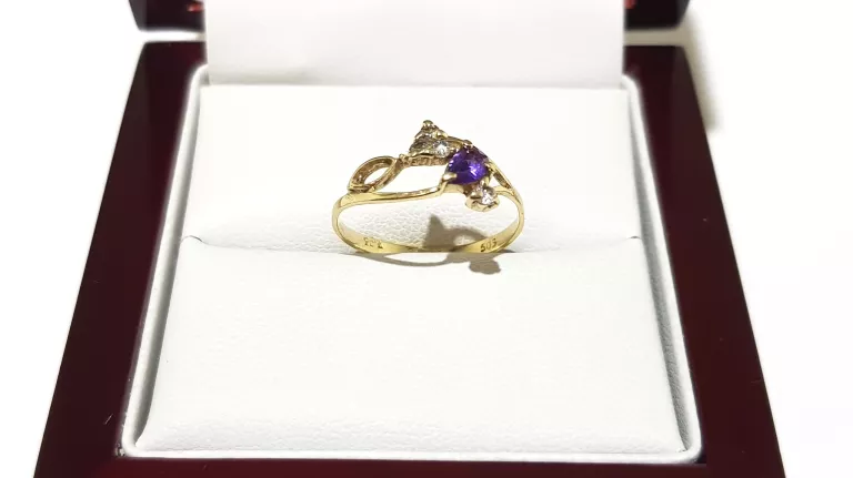 WYRÓB JUBILERSKI UŻYWANY ZŁOTY PIERŚCIONEK PR585 R11 1,16G