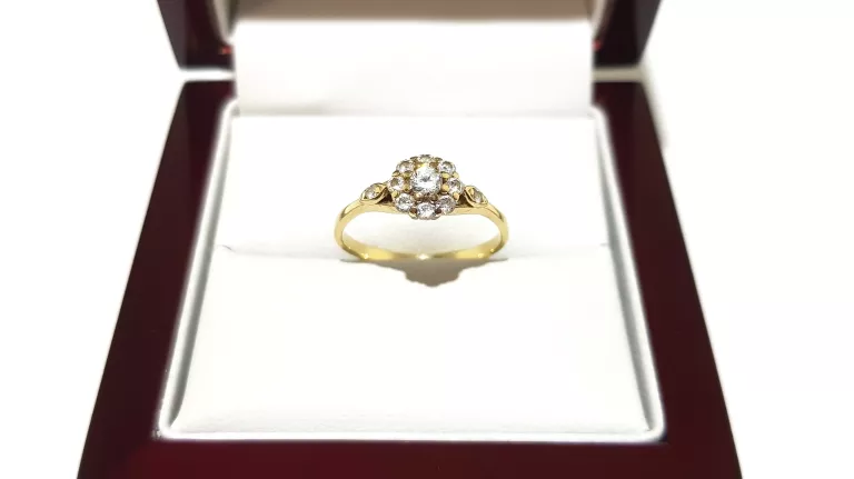 WYRÓB JUBILERSKI UŻYWANY ZŁOTY PIERŚCIONEK PR 1,67G PR 585 R12