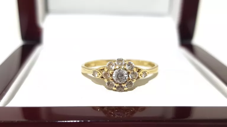 WYRÓB JUBILERSKI UŻYWANY ZŁOTY PIERŚCIONEK PR 1,67G PR 585 R12