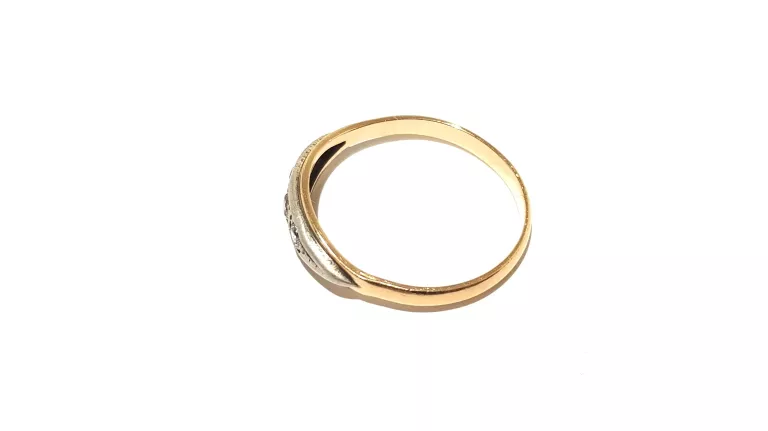 WYRÓB JUBILERSKI UŻYWANY ZŁOTY PIERŚCIONEK PR585 R24 2,36G