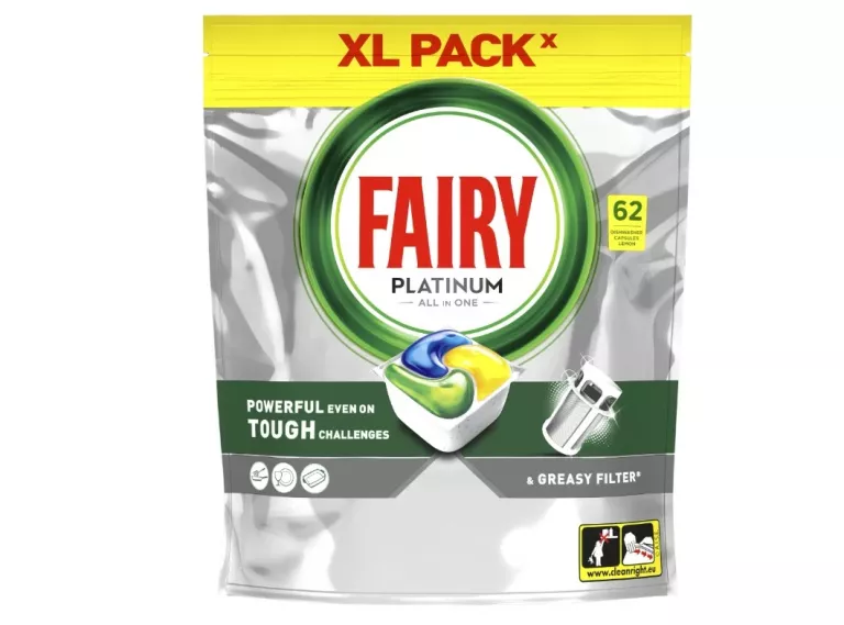 FAIRY PLATINUM KAPSUŁKI DO ZMYWARKI 62 SZT