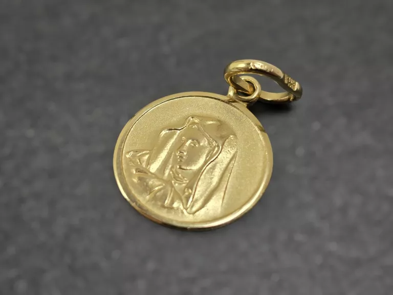 ZŁOTA ZAWIESZKA  MATKA BOSKA PRÓBA 585 14K 1,38G