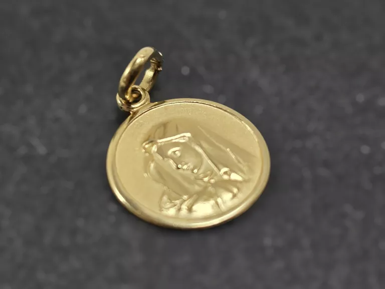 ZŁOTA ZAWIESZKA  MATKA BOSKA PRÓBA 585 14K 1,38G