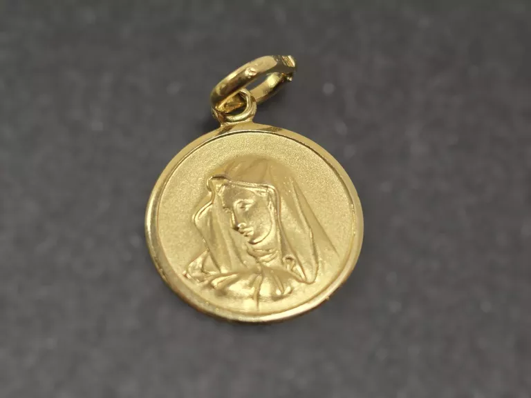 ZŁOTA ZAWIESZKA  MATKA BOSKA PRÓBA 585 14K 1,38G