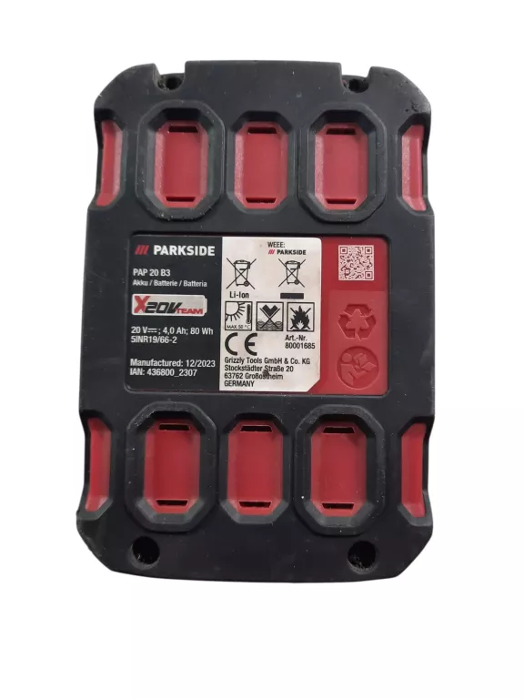 BATERIA PARSIDE PAP 20B3 4AH