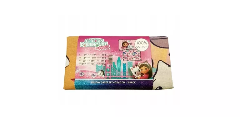 POSZEWKA NA PODUSZKĘ GABBYS DOLLHOUSE 40X40 CM 2 SZTUKI