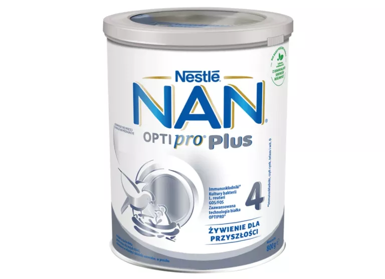 MLEKO MODYFIKOWANE NAN OPTIPRO PLUS 4 DLA DZIECI PO 2. ROKU 800 G