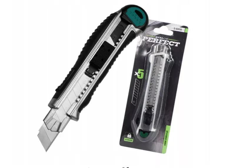 STALCO NÓŻ Z OSTRZEM ŁAMANYM 18MM PERFECT