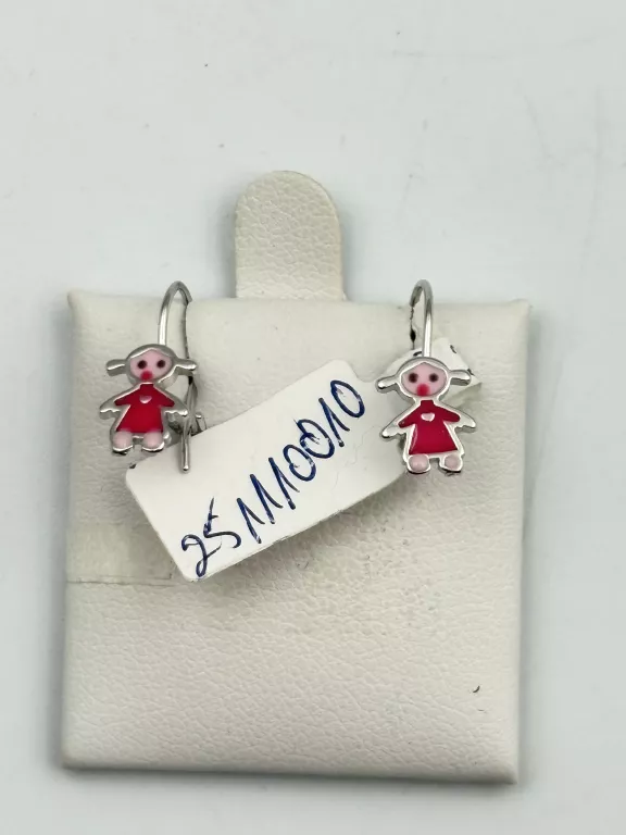 SREBRO - WYRÓB JUBILERSKI UŻYWANY SREBRNE KOLCZYKI 925 1,09G