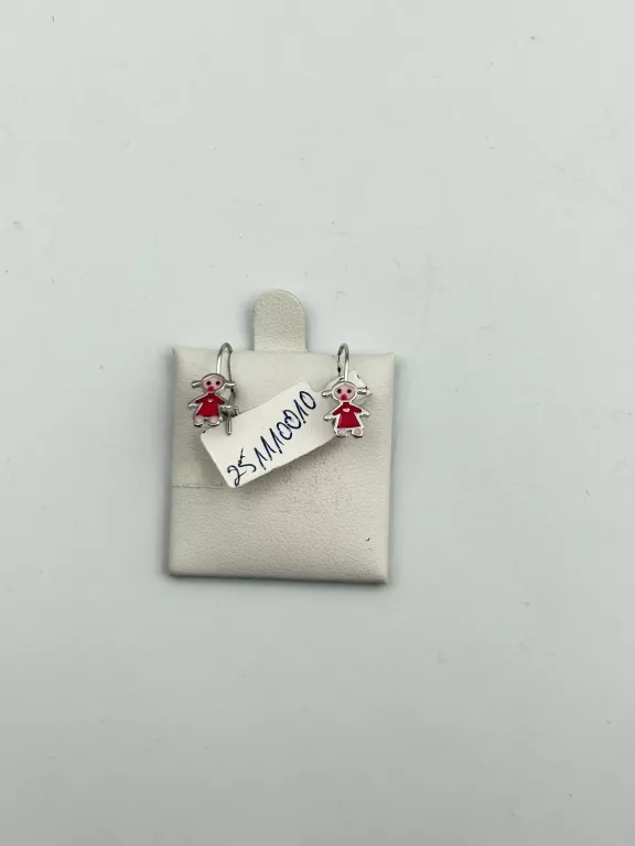 SREBRO - WYRÓB JUBILERSKI UŻYWANY SREBRNE KOLCZYKI 925 1,09G